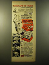 1950 Gillette Super-Speed Razor Ad - Connie Schwoegler - Cavalcade of Sports - £14.48 GBP
