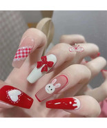 24Pcs/Set French Diamonds Wearing False Nails - €8,70 EUR+