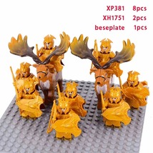 8pcs The Elves Soldier Orcs Army Figures LOTR Armor Guard Archer Medieva... - £13.85 GBP