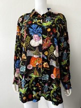 Olaf Hajek MEDICINE Collaboration Women’s Button Down Tunic Blouse Size ... - $140.24