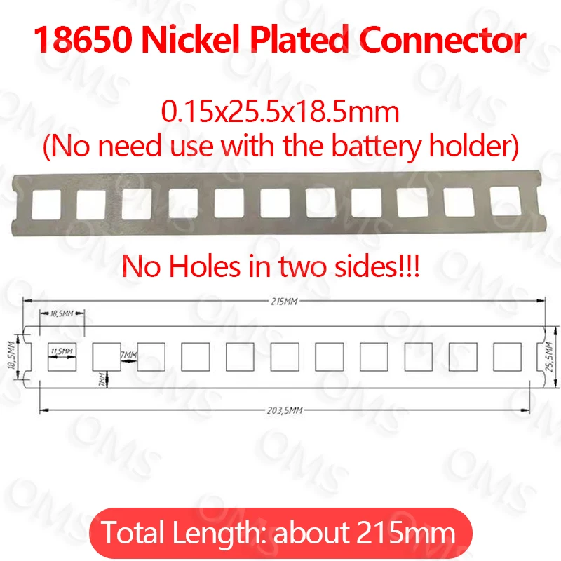 10/20pcs Nickel Plated Connector Battery Plating Nickle Sheet 2P Nickel Strips 0 - £36.21 GBP