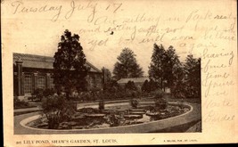 St. Louis MO- Shaw&#39;s Garden, Lily Pond-UNDIVIDED Back 1904 Postcard BK58 - £3.91 GBP