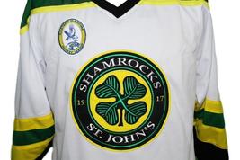 Any Name Number St John's Shamrocks Retro Hockey Jersey New White Rhea Any Size image 4