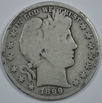 1899 P Barber circulated silver half  - £15.93 GBP