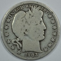 1903 O Barber circulated silver half  - $25.00