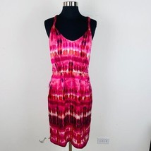 Banana Republic Womens 2 Pink Silk Abstract Inkblot Print Dress - $18.89