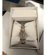 Seiko SUP296 Womens Two-Tone Solar Wristwatch - $165.00