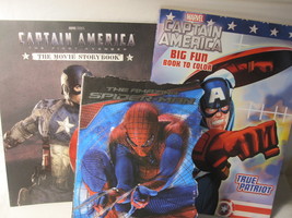 3 of 3 Marvel Kids Activity / reader Books: Amazing Spider-Man, Captain America - £3.99 GBP