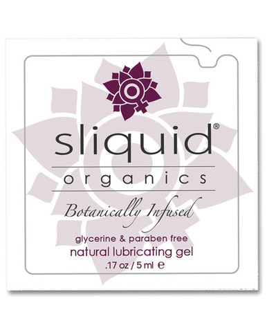 Sliquid Organics Natural Lubricating Gel - .17 Oz Pillow - £8.59 GBP
