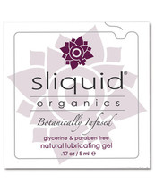 Sliquid Organics Natural Lubricating Gel - .17 Oz Pillow - $10.99
