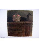 Andrew Wyeth Gravure Print Apples in Basket WOLF RIVERS, Maine - $12.38