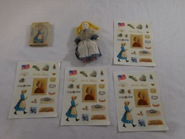 American Girl 18&quot; Doll Kirsten Retired Sari Pleasant Company + Stickers + Book - £58.10 GBP