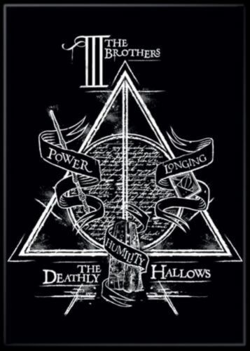 Primary image for Harry Potter The Deathly Hallows Logo 3 Brothers Details Refrigerator Magnet NEW