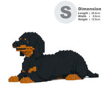 Dachshund Dog Sculptures (JEKCA Lego Brick) DIY Kit - £51.51 GBP