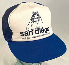 &quot;San Diego, Not Just Another Pretty Face&quot; Hat-Mesh-Snapback-Vintage - $14.58
