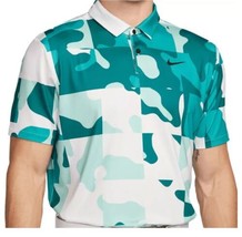 Nike Dri-FIt Golf Polo Tour Shirt Men&#39;s Large Blue Black Camo DR5310-025 New - £33.10 GBP