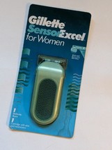 1996 Vintage Gillette Sensor Excel Women Green Razor Handle 1 Cartridge NEW - £32.12 GBP