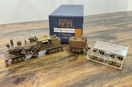 Vintage United HO Brass 2 Truck Climax &amp; 2 Truck Shay Locomotive Train Model - £633.08 GBP