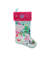 Peppa Pig 20&quot; Velour Christmas Holidays Stocking Polyester NEW - £12.42 GBP