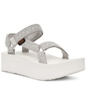 Teva Womens Flatform Textured Ankle Strap Platform Sandals,10 M - £49.73 GBP