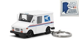 12PC Box -2.5&quot; USPS LLV US Postal Service Mail Diecast Truck 1:72 KEYCHAIN - £50.76 GBP