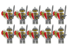 Medieval Red Lion Knights 10pcs Set B Building Blocks - £13.12 GBP