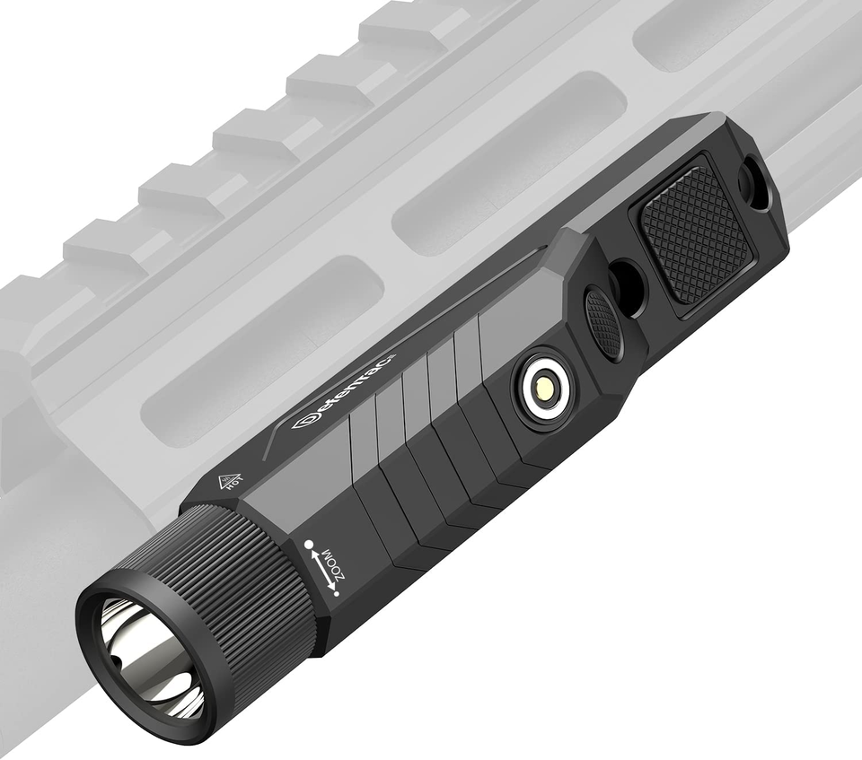 Primary image for 1750Lm Zoomable Tactical Flashlight with Momentary and Strobe for Rifle, Weapon