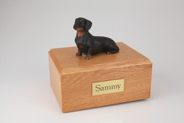 Black Dachshund Pet Funeral Cremation Urn Avail in 3 Different Colors &amp; 4 Sizes - £135.56 GBP+