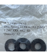 DISC SPRING 31.5X16.3X1.25MM.   Part Number 180011 Quantity 12 - $25.89 CAD