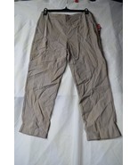 Style &amp; Co Comfort Elastic Waist Capri Truffle Brown Core Mid-Calf Size 6 - $11.40