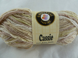 Universal Cassie ribbon yarn.78% cotton 22% polyamide.1.76 oz. 6 skeins Color 1 - £14.31 GBP