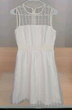 Calvin Klein Dress Women's Size 2 White Pleated Sleeveless Party Tea Dress - $24.74