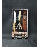 NEW Mossy Oak 3-Piece Stag Finish Knife Set with Stainless Steel Full Ta... - €17,25 EUR