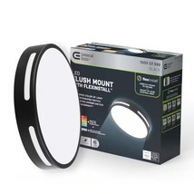 Commercial Electric Flexinstall 10 in. Cut Out Integrated LED Flush Moun... - $479.87 MXN