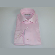 Men 100% Italian Cotton Shirt Non Iron SORRENTO Turkey Spread Collar 4470 Pink image 4