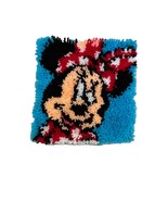 Completed Minnie Mouse Latch Hook Rug 12x12 Dimensions - £23.40 GBP