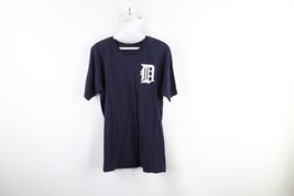 Vintage Majestic Mens Small Faded Justin Verlander Detroit Tigers T-Shirt Blue - £27.65 GBP