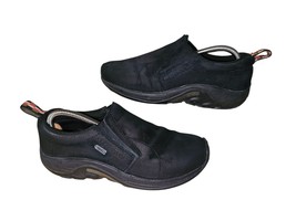 Merrell Jungle Moc Midnight Black Suede Leather Slip On Shoes Loafer Wom... - $551.47 MXN