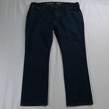 Carhartt 40 x 30 Straight Rugged Flex Dark Wash Denim Jeans - £23.42 GBP