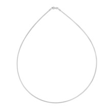 Everyday Solid 1mm .925 Silver Simple Wire Collar 18-inch Necklace - £17.40 GBP