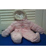 Carter’s Infant Girls Pink Print Puffer Pram Snowsuit  6-9 Months NEW WI... - £25.71 GBP