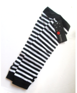 New Bienvenu Punk Gothic Rock Long Arm Warmer Fingerless Gloves Black & White - $5.93