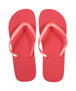 Juncture Ladies&#39; Solid Color Rubber Flip Flops - red - size small - 5/6 ... - £3.14 GBP