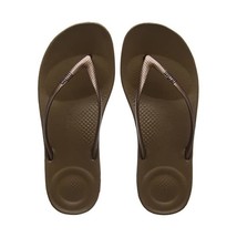 Fitflop Women&#39;s Iqushion Ergonomic Flip Flops, Brown (Bronze 012), 8 UK 42 EU  - £48.47 GBP