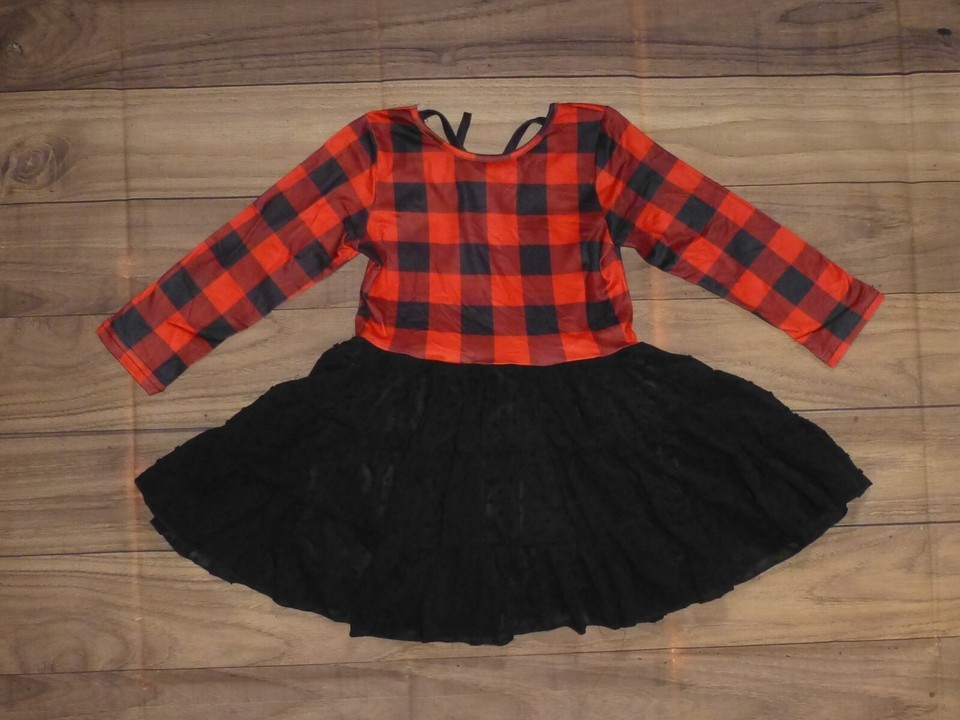 NEW Boutique Buffalo Plaid Girls Christmas Twirl Dress Size 2T - £11.27 GBP