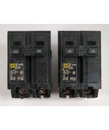 Lot Of 2 SQUARE D HOM240 And HOM260 Double 2 Pole 120/240V Circuit Breakers - £8.71 GBP