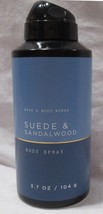 Bath &amp; Body Works Men&#39;s Collection Body Spray 3.7 oz SUEDE &amp; SANDALWOOD - £15.63 GBP