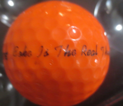 Coca-Cola Coke is the Real Thing Spaulding Orange Golf Ball Top Flite XL 2 - $5.45