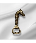 Brass Bottle Opener Horse Equestrian Object Classic Dining and Bar Decor - $794.12 MXN