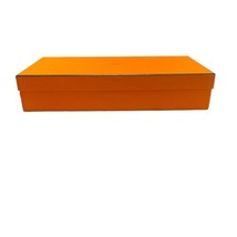 Authentic Hermes Paris Orange Shoe Empty Box 13.5x6.75”x2.75” Gift Stora... - $51.41